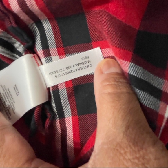 Lauren Ralph Lauren Plaid Shirt Large Classic Red Black Cabincore Rustic - Picture 8 of 10